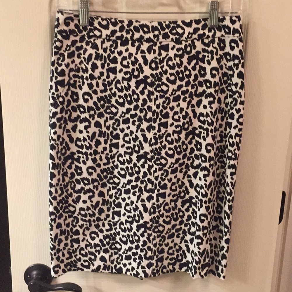Ann Taylor Leopard Pencil Skirt